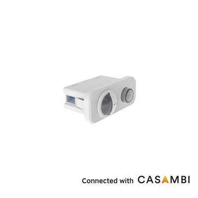 مستشعر حركة Casambi PIR، تعتيم 0-10 فولت، مناسب لتطبيقات المكاتب