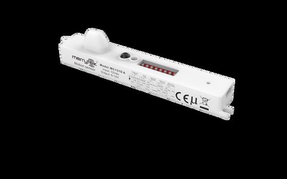 12Vdc Long Strip 0-10V Dimmable Motion Sensor, With Remote Control Function, No Shading MC131D A